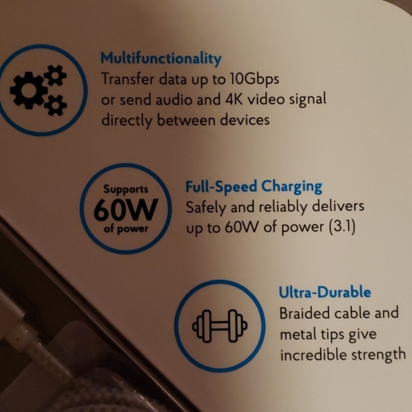 Type-C Braided Cables with Metal Tips - Picture 3 of 7